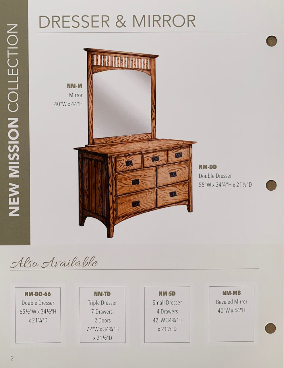 New Mission Bedroom Set