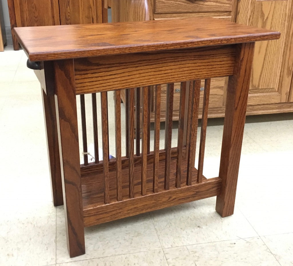 Mission Chair Side Table with Drawer