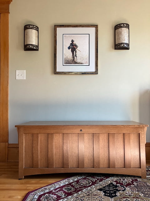 Gun Chest - Blanket Chest from the Outside, Gun Cabinet Inside
