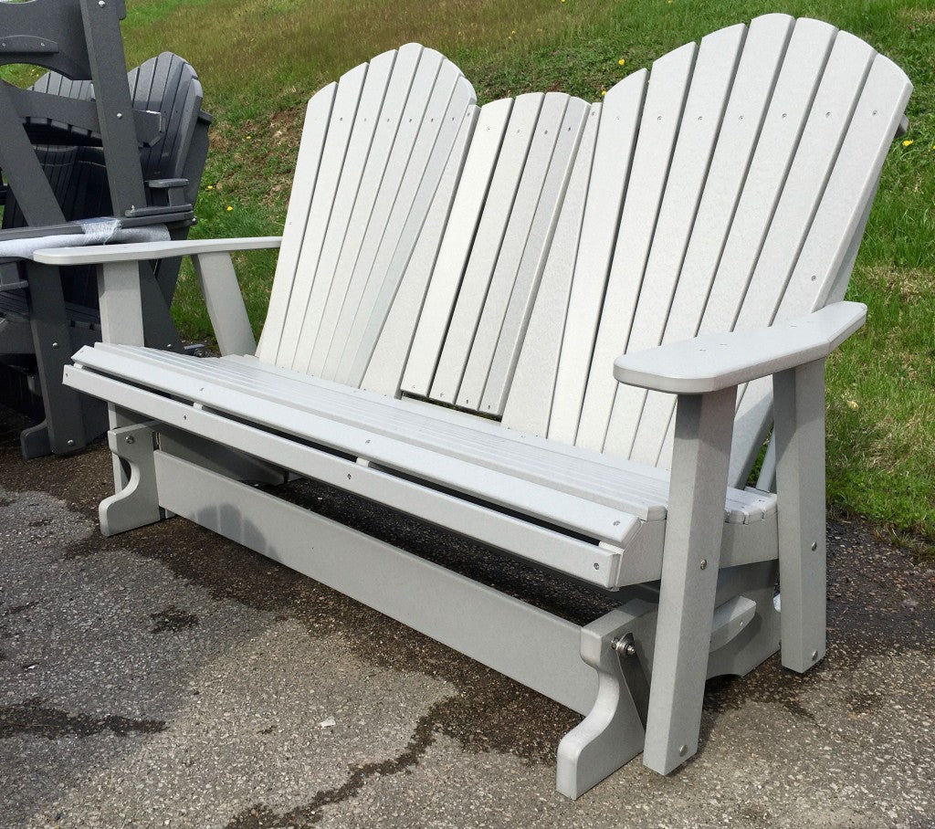 Poly 5′ Adirondack Glider with Fold Down
