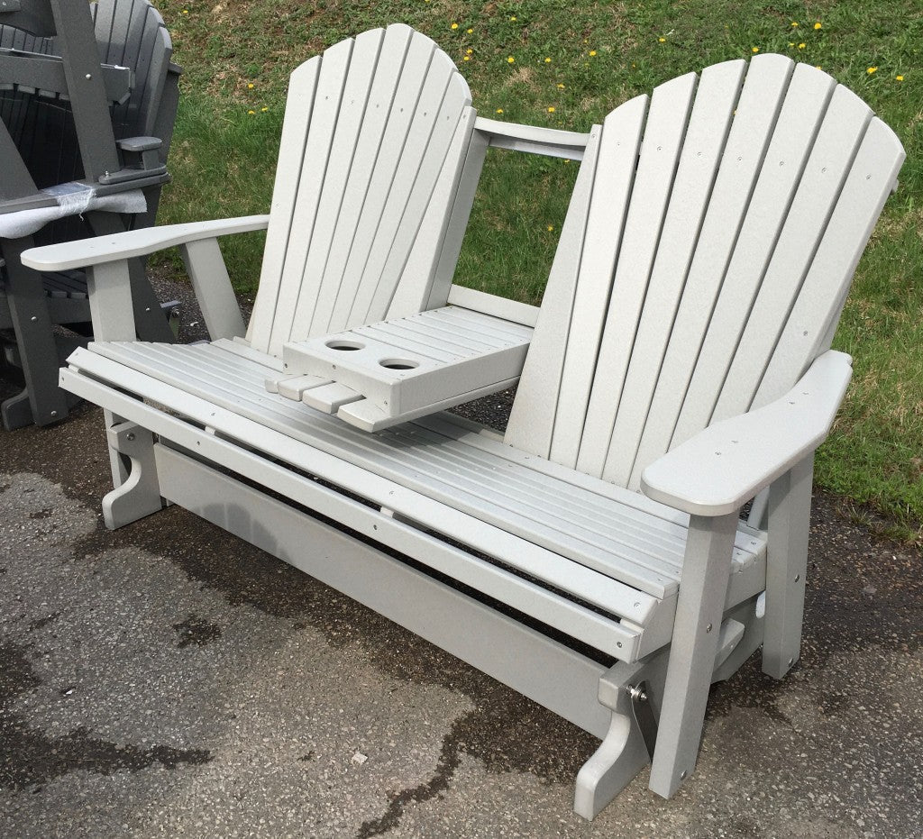 Poly 5′ Adirondack Glider with Fold Down