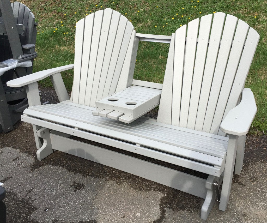 Poly 5′ Adirondack Glider with Fold Down