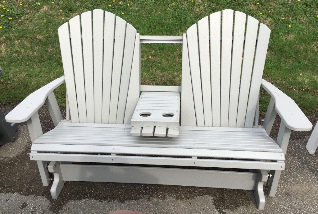 Poly 5′ Adirondack Glider with Fold Down
