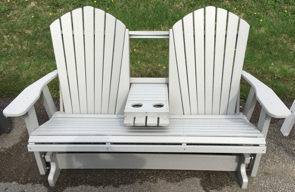 Poly 5′ Adirondack Glider with Fold Down