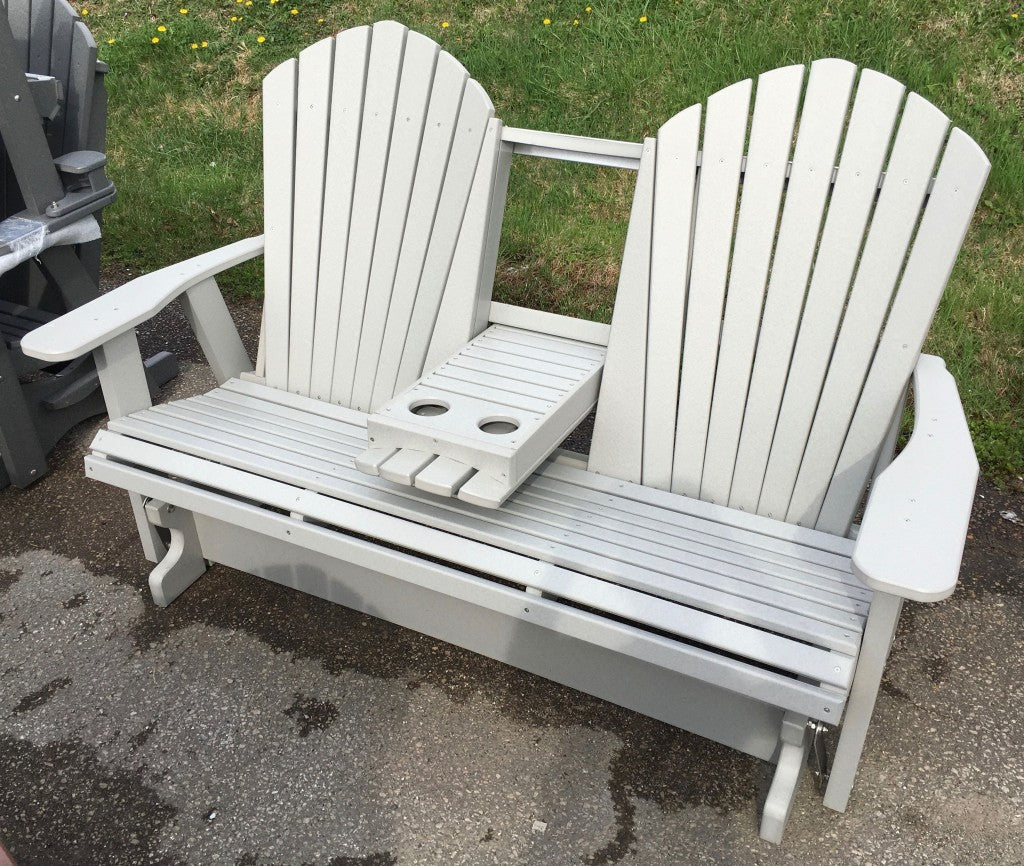 Poly 5′ Adirondack Glider with Fold Down