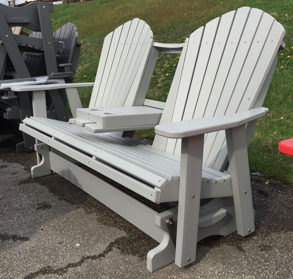 Poly 5′ Adirondack Glider with Fold Down