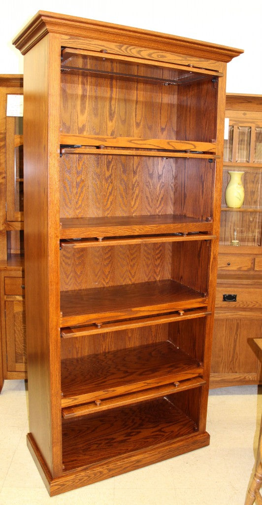 5-Stack One Piece Barrister Bookcase
