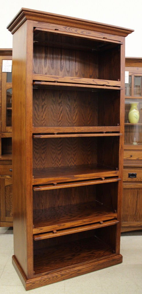 5-Stack One Piece Barrister Bookcase