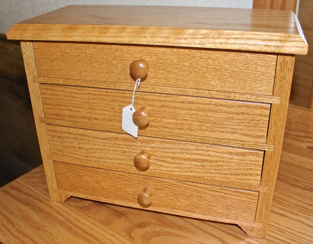 4 Drawer Shaker Jewelry Chest