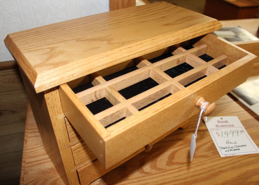 4 Drawer Shaker Jewelry Chest