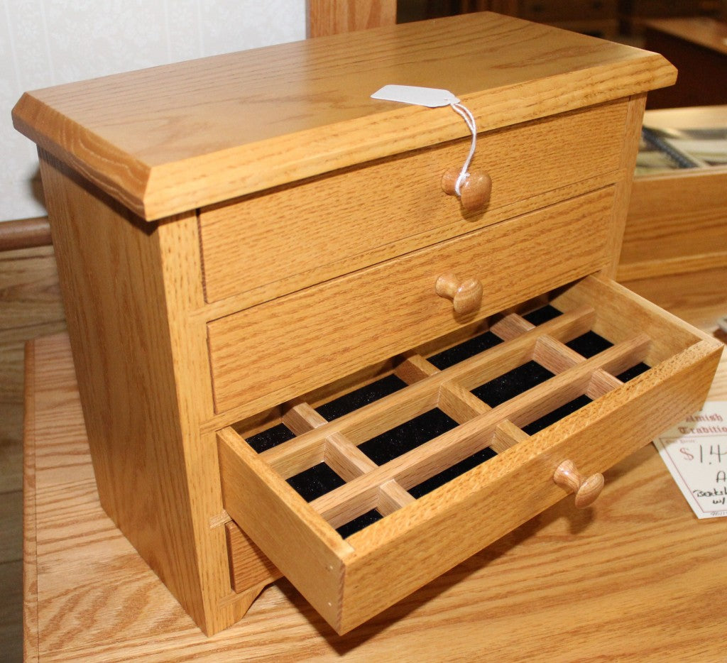 4 Drawer Shaker Jewelry Chest