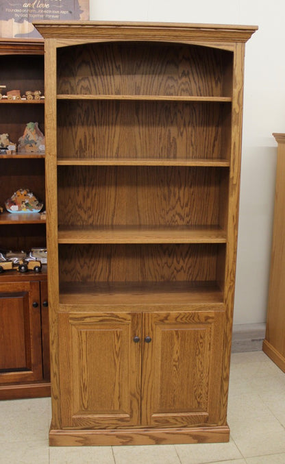 6 1/2′ Deluxe Traditional Bookcase with Doors [37 1/2″ Wide]