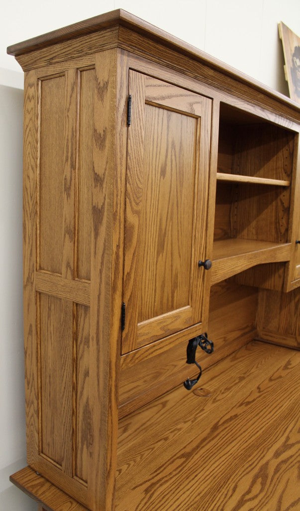 Lancaster Mission 66″ Executive Desk with Optional Hutch