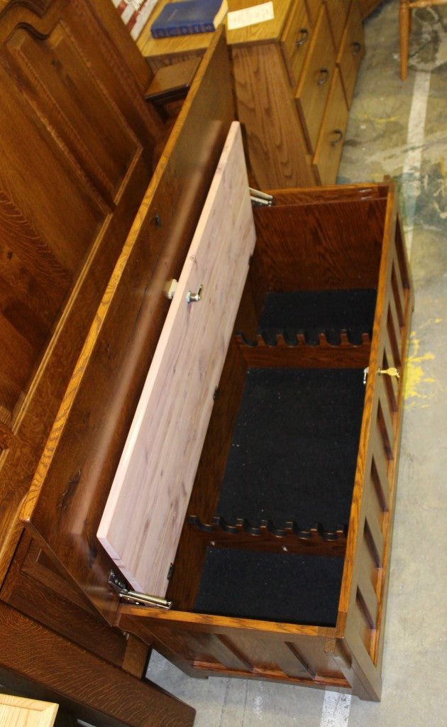 Gun Chest - Blanket Chest from the Outside, Gun Cabinet Inside