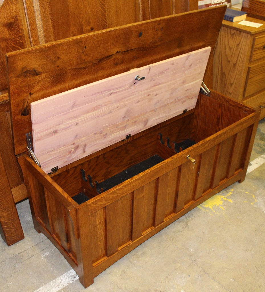 Gun Chest - Blanket Chest from the Outside, Gun Cabinet Inside
