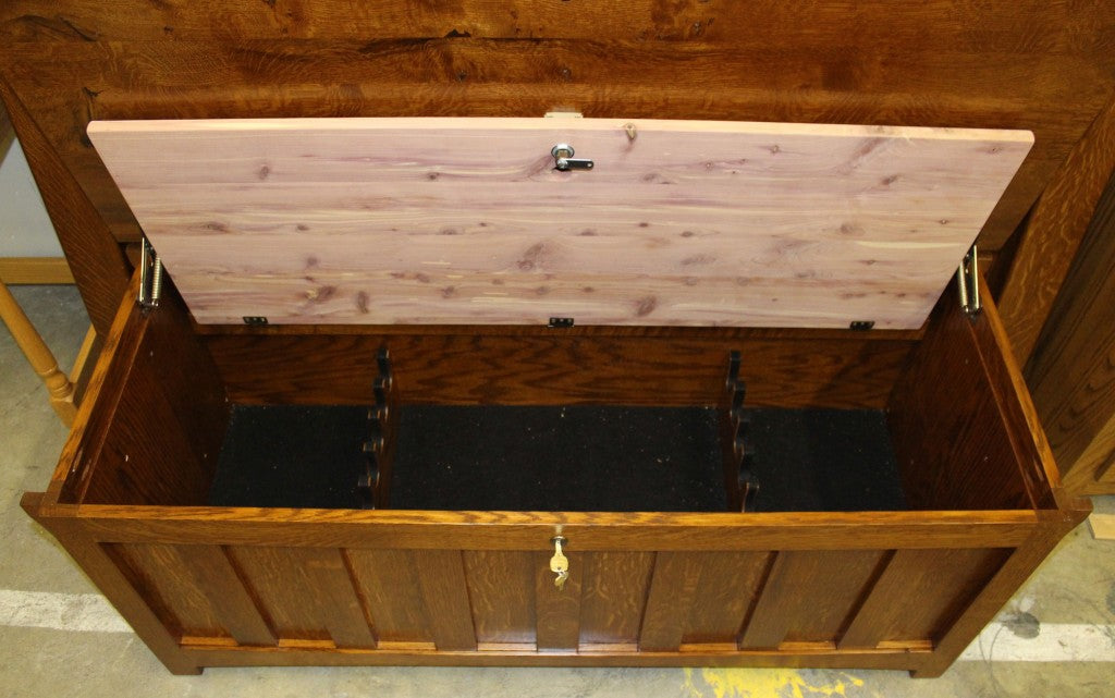Gun Chest - Blanket Chest from the Outside, Gun Cabinet Inside