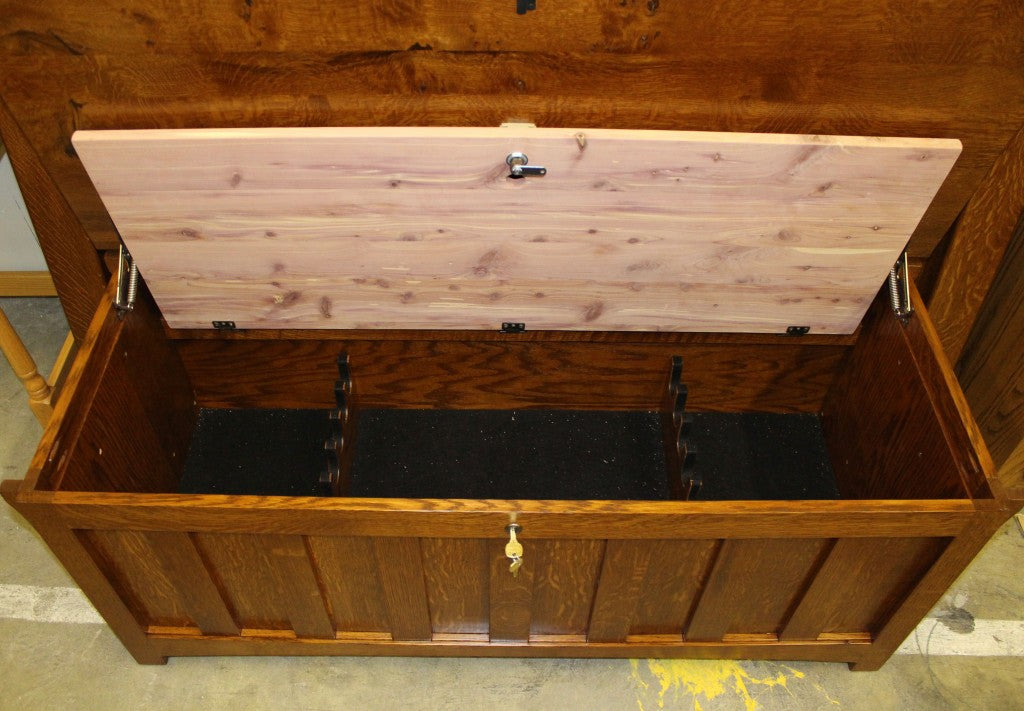 Gun Chest - Blanket Chest from the Outside, Gun Cabinet Inside