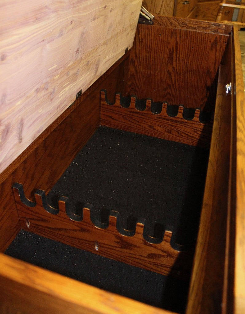 Gun Chest - Blanket Chest from the Outside, Gun Cabinet Inside