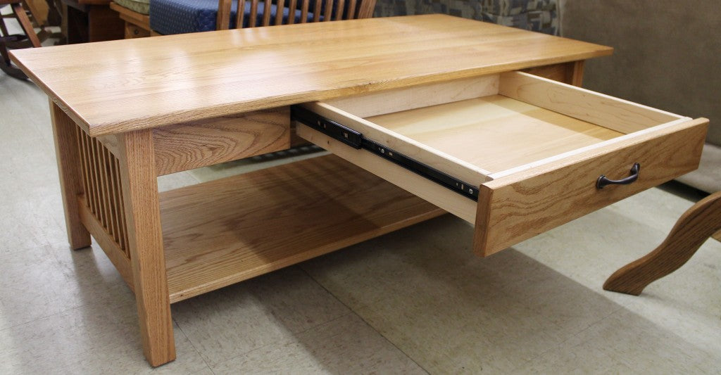Mission Coffee Table w/ Drawer