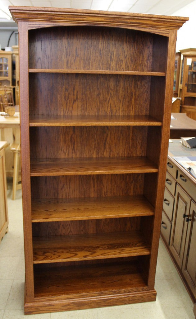 6′ Deluxe Traditional Bookcase [37 1/2″ Wide]