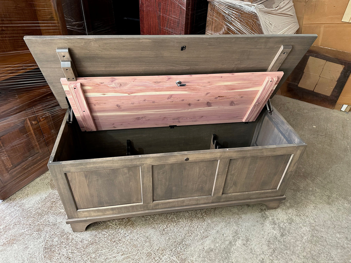 Gun Chest - Blanket Chest from the Outside, Gun Cabinet Inside
