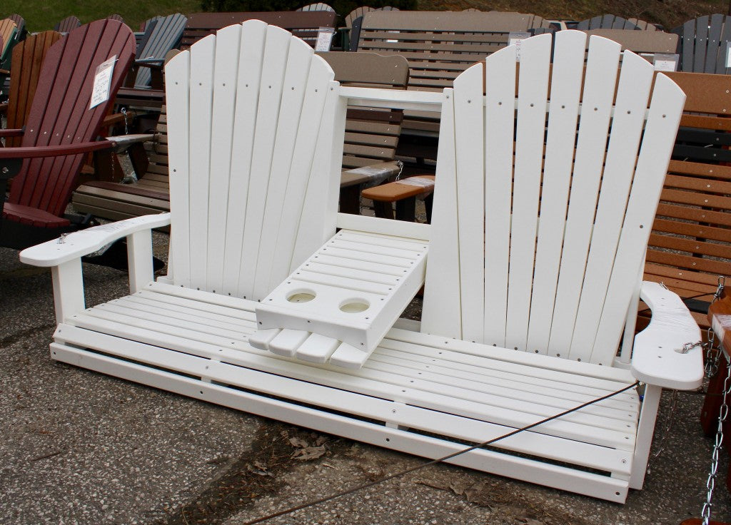 Poly 5′ Adirondack Swing with Fold Down