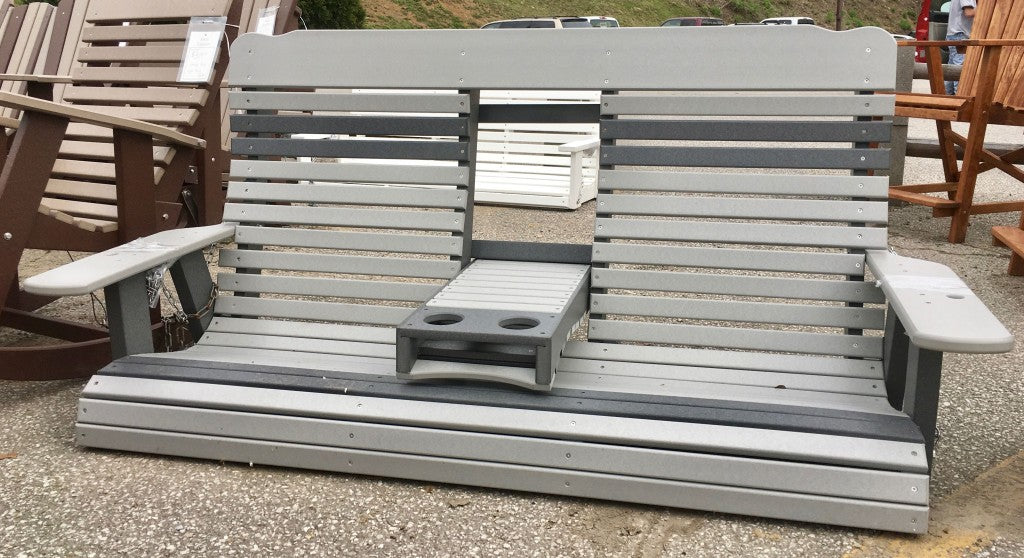 Poly Deluxe 5′ High Back Swing with Fold Down