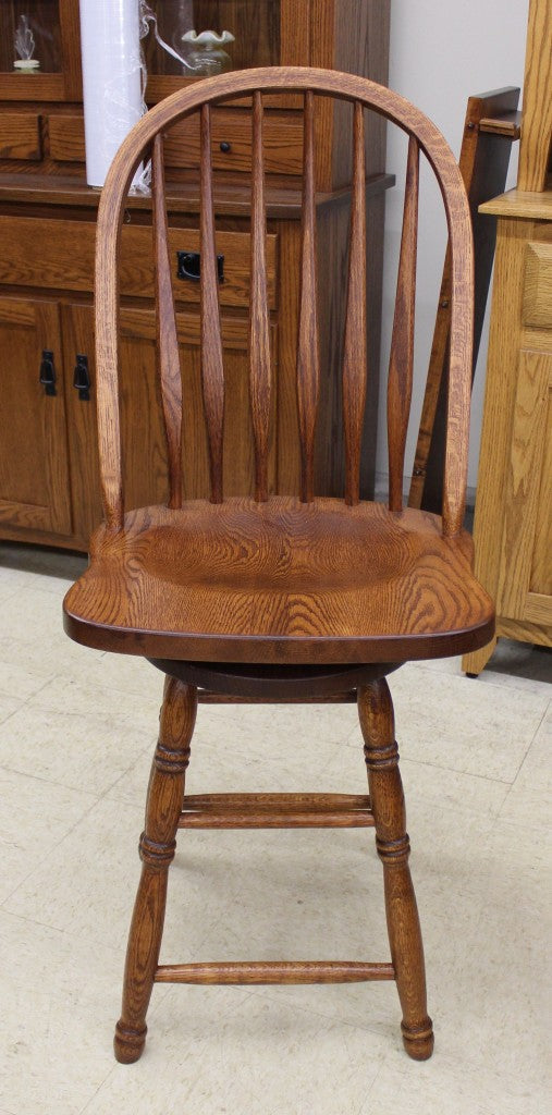 Bent Back Swivel Bar Stool