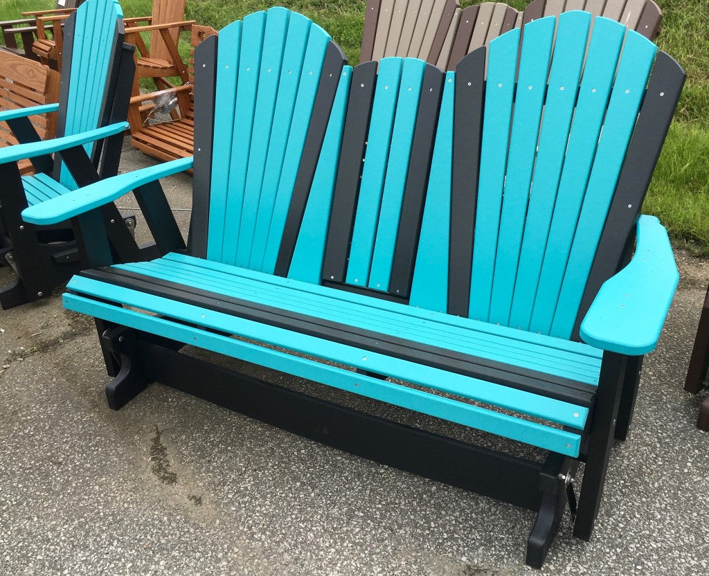 Poly 5′ Adirondack Glider with Fold Down