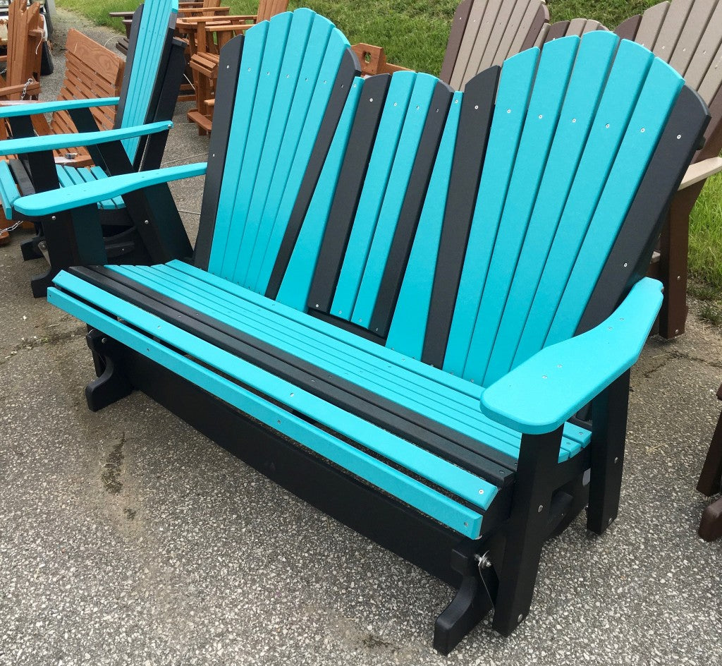 Poly 5′ Adirondack Glider with Fold Down
