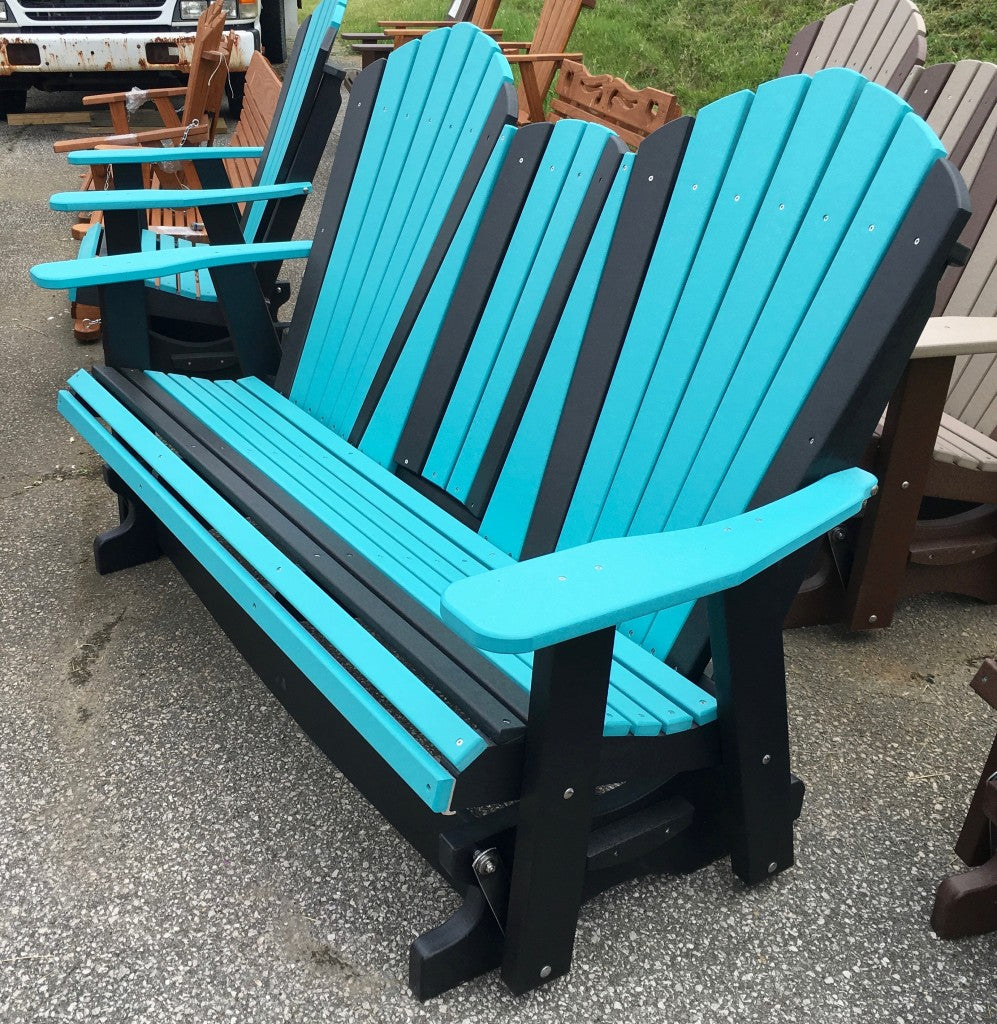 Poly 5′ Adirondack Glider with Fold Down
