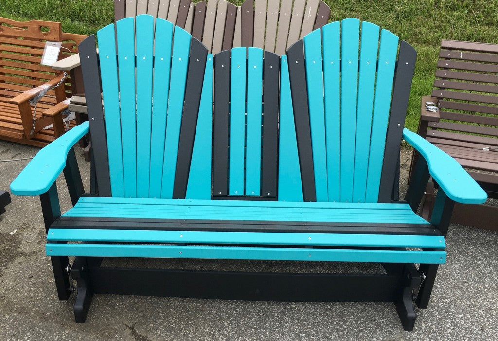 Poly 5′ Adirondack Glider with Fold Down