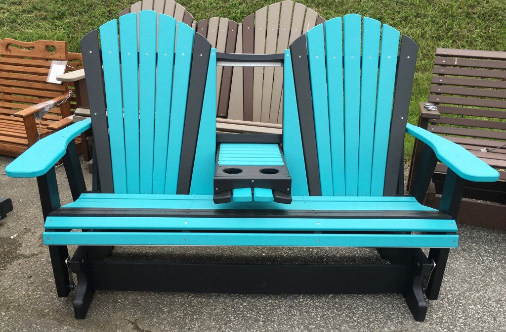 Poly 5′ Adirondack Glider with Fold Down