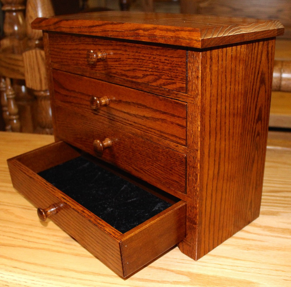 4 Drawer Shaker Jewelry Chest