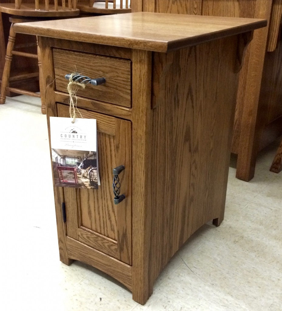 Mission 1-Door Chair Side Table
