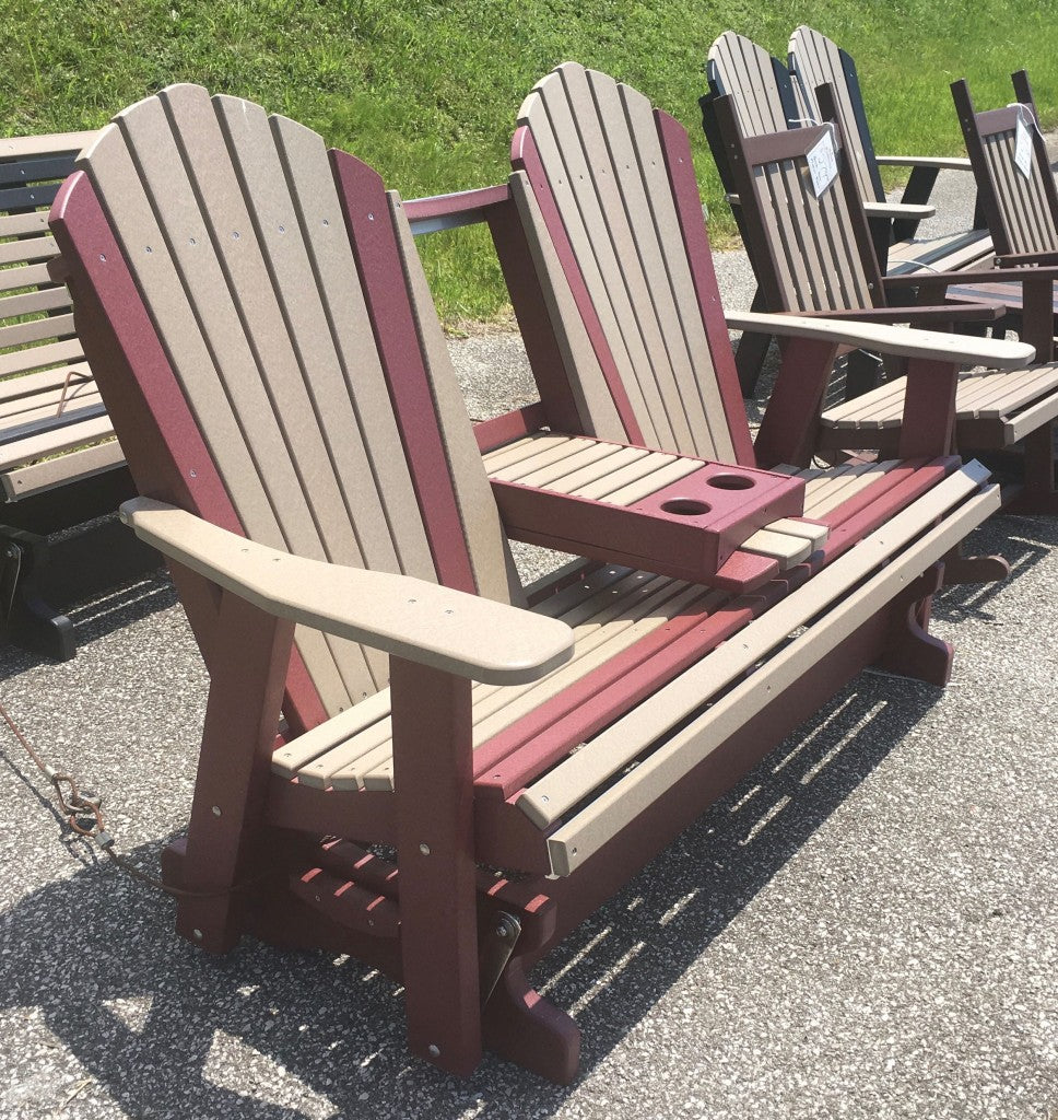 Poly 5′ Adirondack Glider with Fold Down