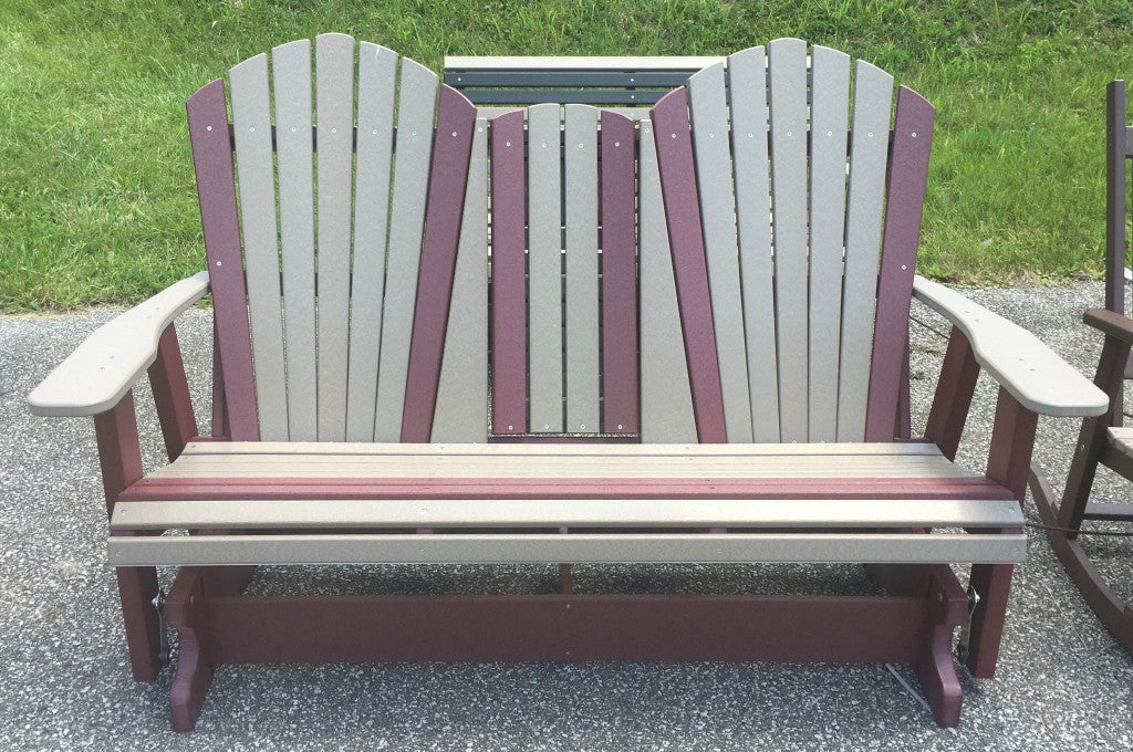 Poly 5′ Adirondack Glider with Fold Down