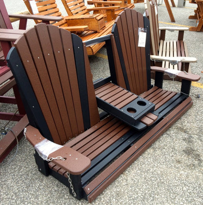 Poly 5′ Adirondack Swing with Fold Down