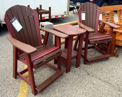Poly Adirondack Counter Height Table and Chair Set