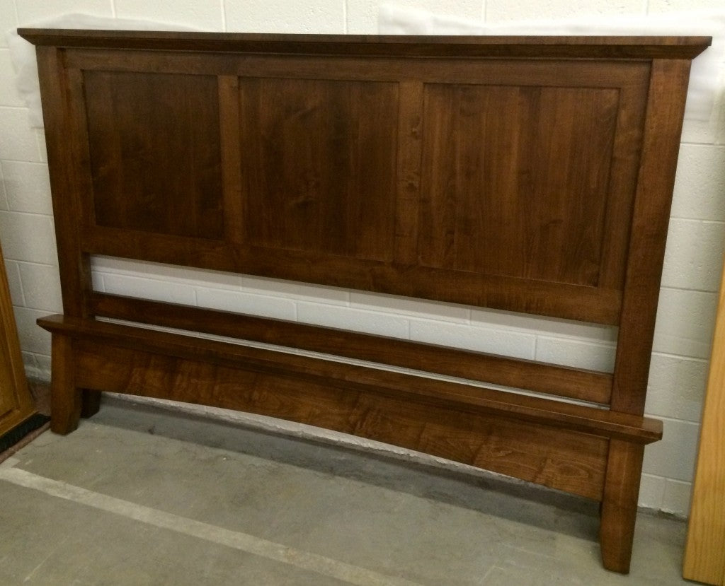 Crown Panel Bed with Low Footboard