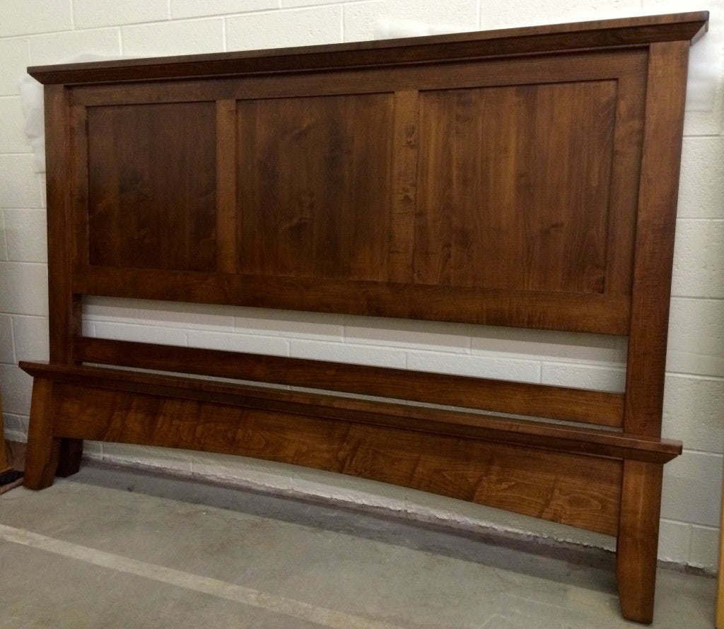 Crown Panel Bed with Low Footboard
