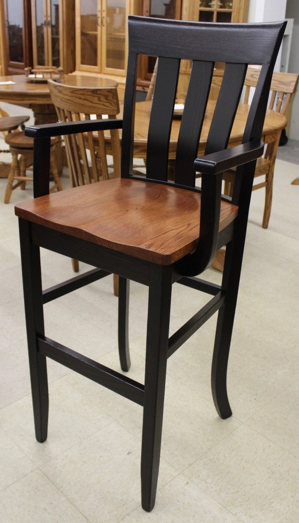 30″ Curlew Bar Chair with Arms