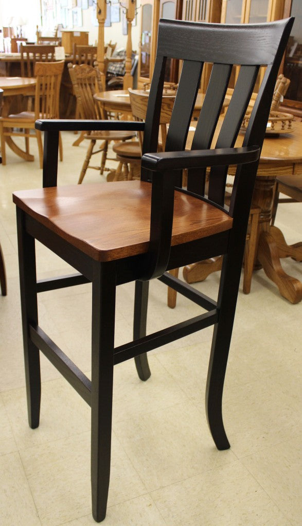 30″ Curlew Bar Chair with Arms