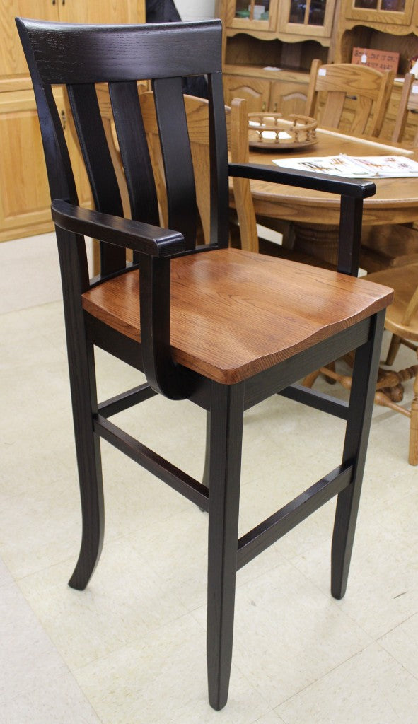 30″ Curlew Bar Chair with Arms