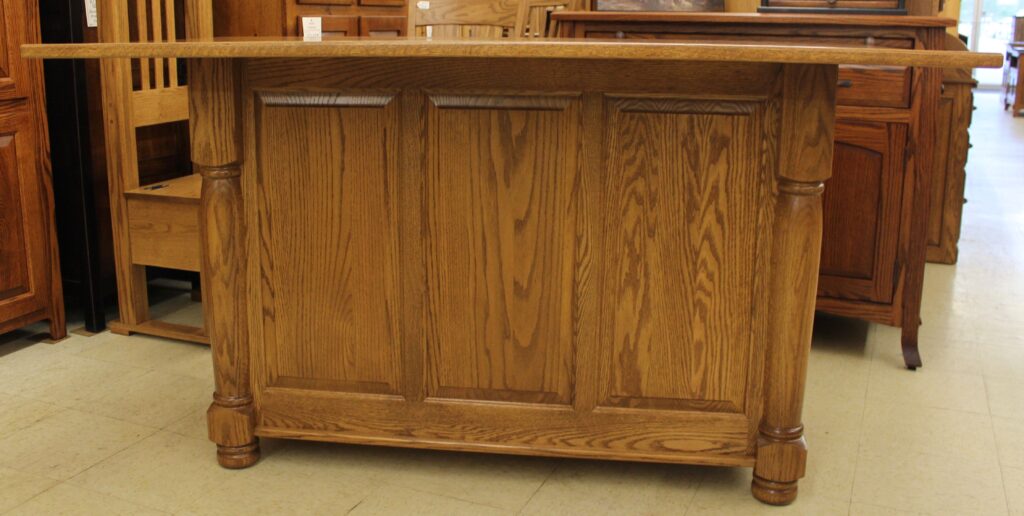 Turned Leg Island with 1" Wood Top