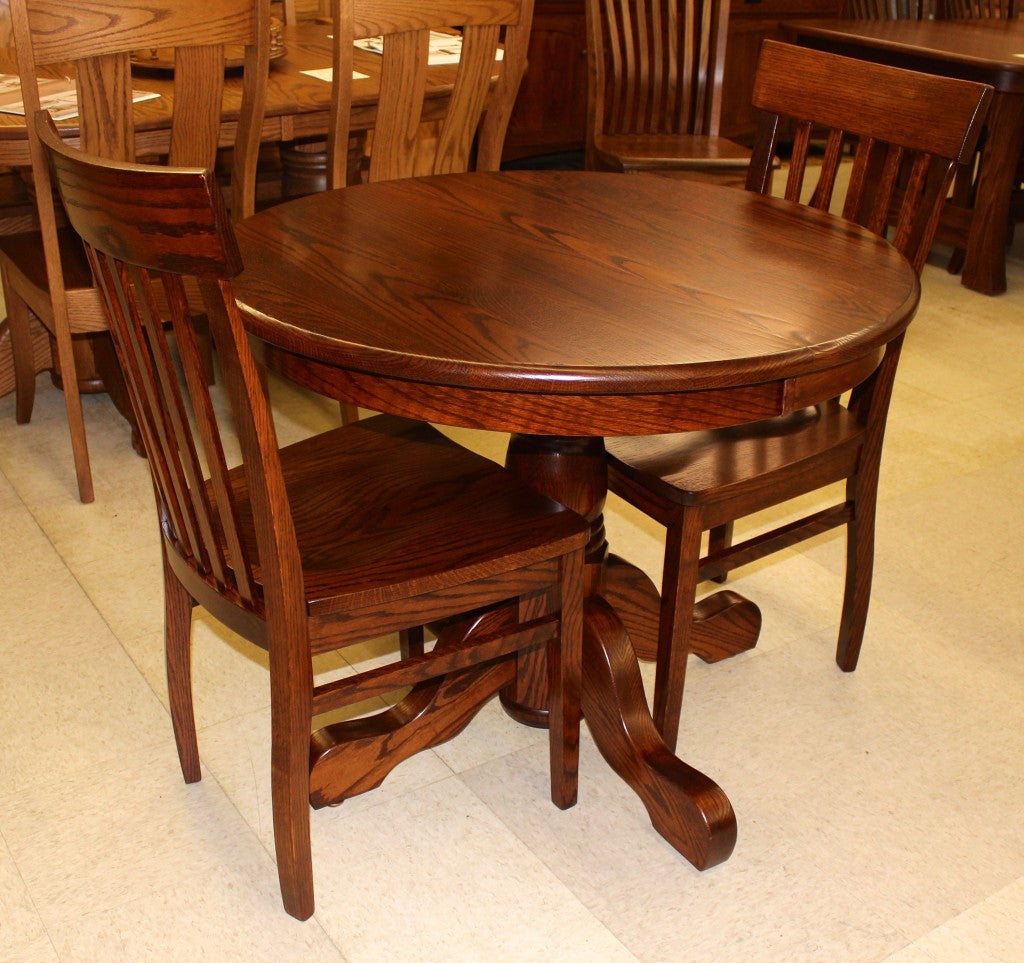 36" Round Single Pedestal Table