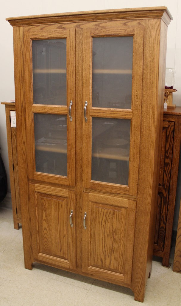Pantry With Frosted Glass Doors