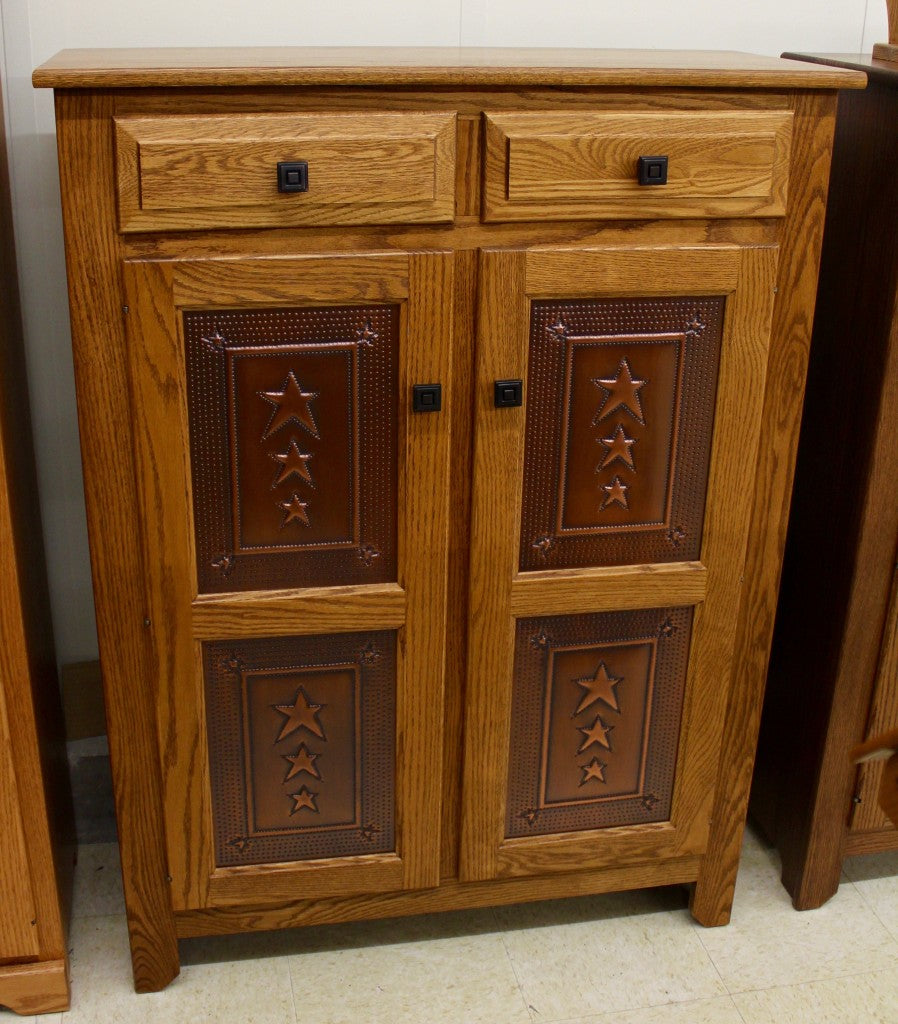 Pie Safe with Copper Tri-Star Panels