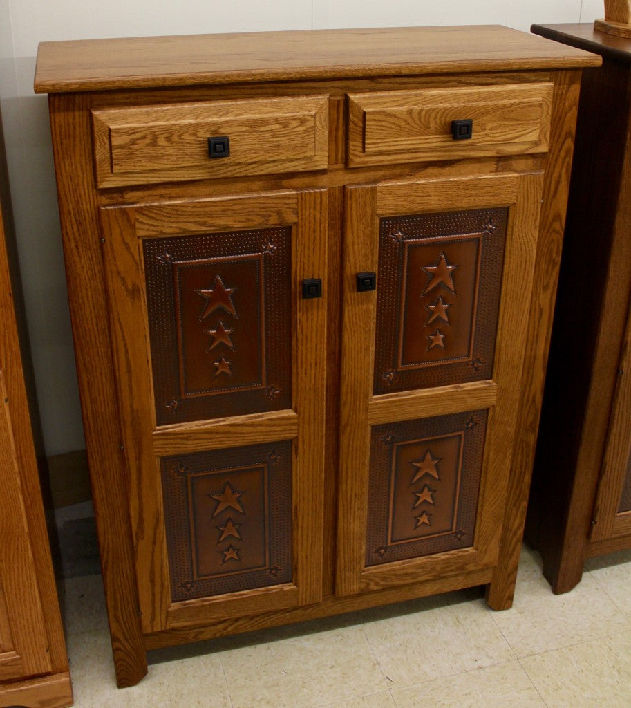 Pie Safe with Copper Tri-Star Panels