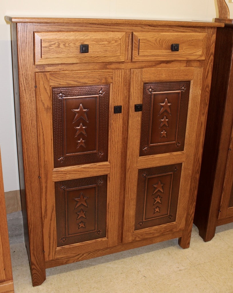 Pie Safe with Copper Tri-Star Panels